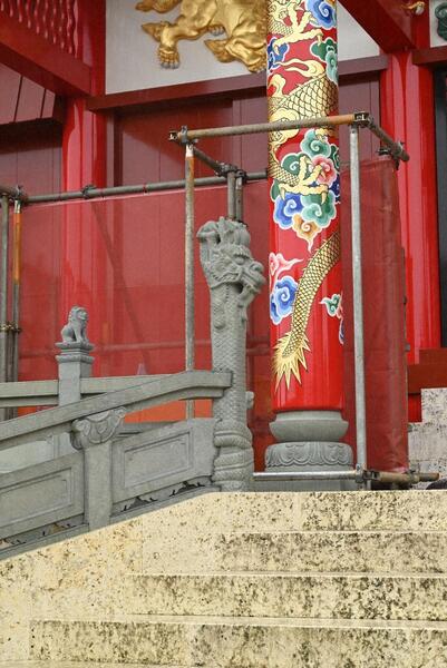 小龍柱（吽形） 