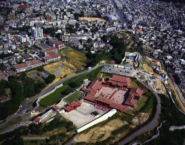 航空写真｜首里城公園全景－御庭全景