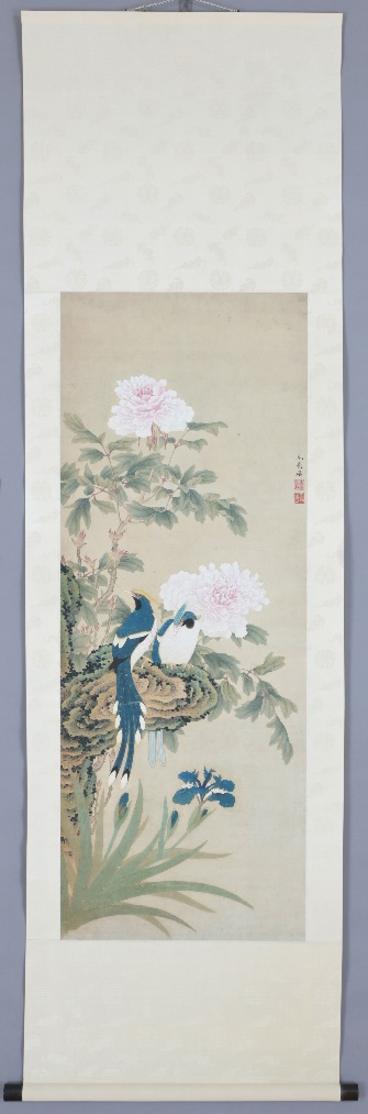 花鳥図(牡丹尾長鳥図)