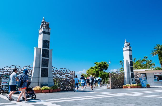 海洋博公園の「正面玄関」です