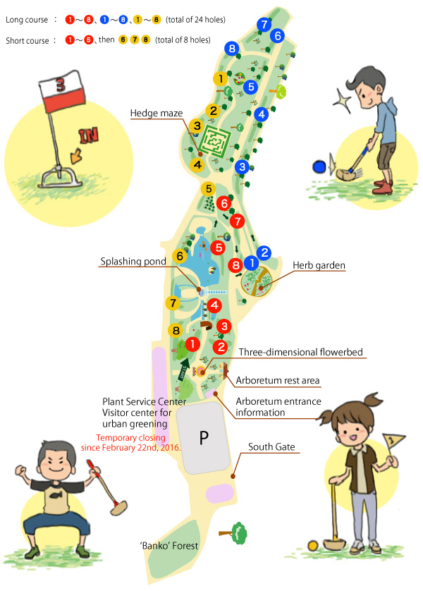 Ground golf map