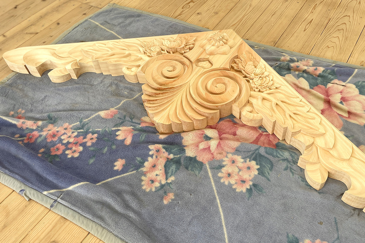 寄附金制作物「懸魚（げぎょ）」の完成